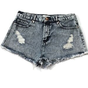 Forever 21 Distressed Denim Cut-off Jean Shorts